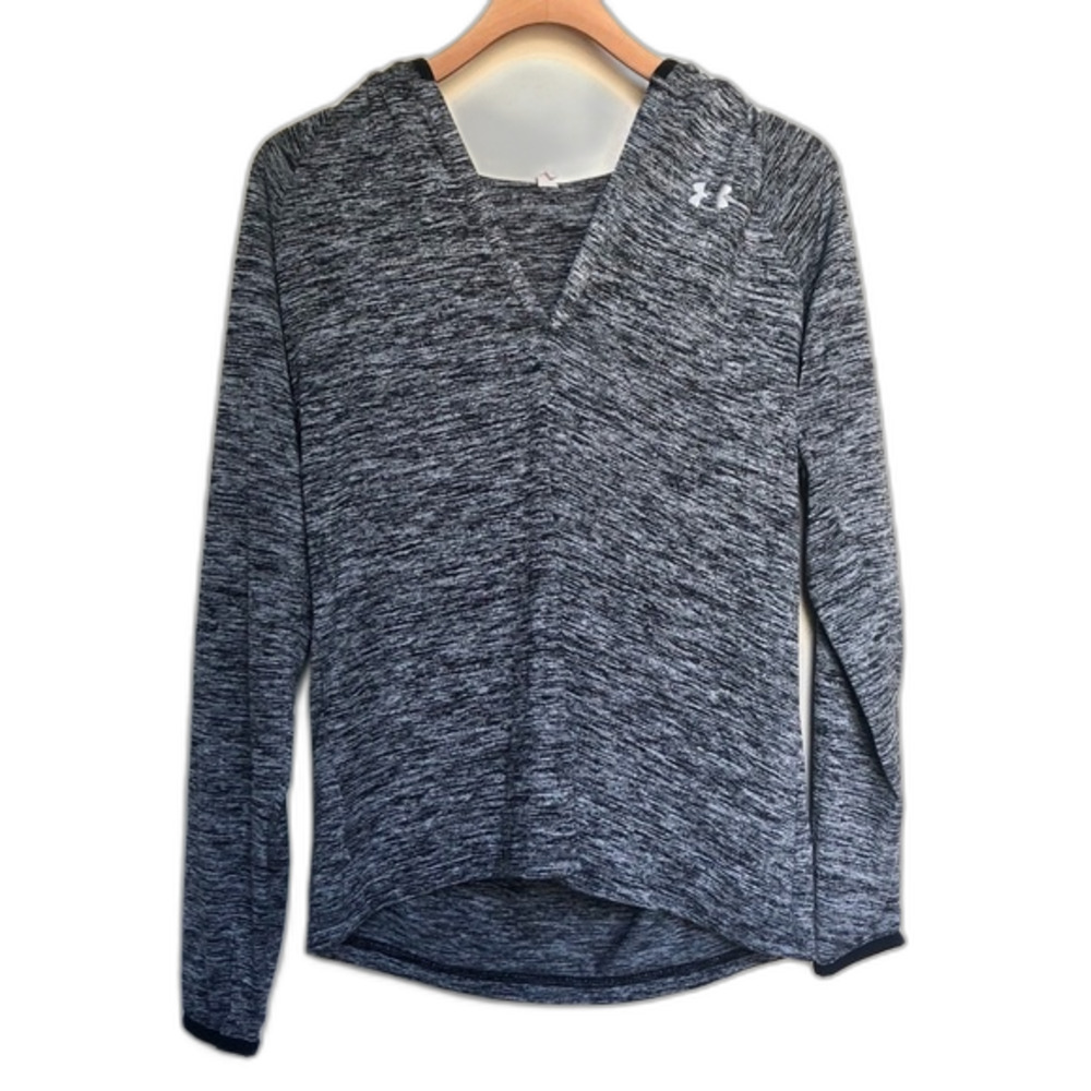 Under Armour Grey Tech Hoodie Size Medium Athletic Outdoor Gym Workout